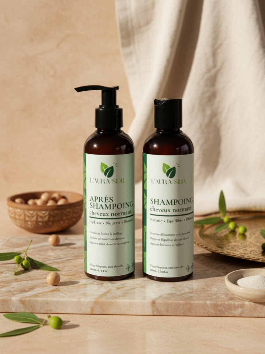 Le duo shampoing et après-shampoing L’Aura Sidr